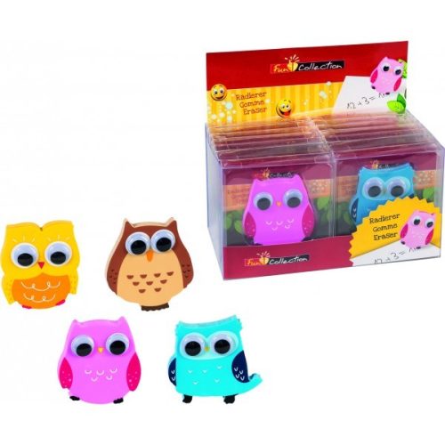 Radír Brunnen /6x6/ Bagoly mozgó szemmel 017 102735002