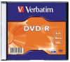DVD-R lemez, AZO, 4,7GB, 16x, normál tok, Verbatim (43519)