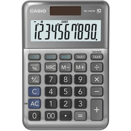 Casio MS-100 FM asztali számológép 10 számjegy, nagy kijelző