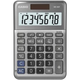 Casio MS-80 F Asztali számológép 8 számjegy, szürke