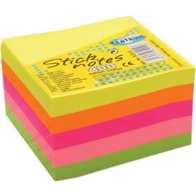   Öntapadós jegyzettömb Centrum 76x76 mm neon 400 lap/csomag