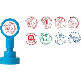   Colop Motivációs bélyegző N43-kék, Ügyes voltál! piros