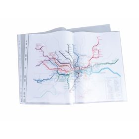   Genotherm, lefűzhető, A3, fekvő, 120 mikron, narancsos felület, Donau 50 db/csomag