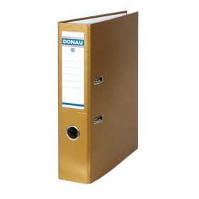   Iratrendező, 75 mm, A4, PP/karton, Donau Szivárvány , arany