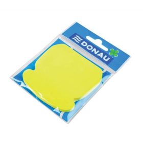   Öntapadó jegyzettömb, telefon alakú, 50 lap, Donau, sárga