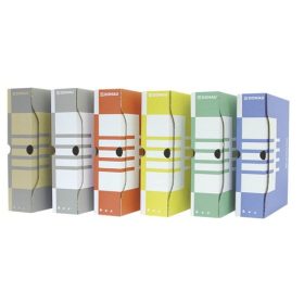 Archiváló doboz, A4, 100 mm, karton, Donau, piros