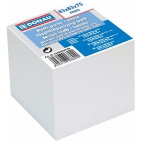 Kockatömb utántöltő, 83x83x75 mm, Donau 750 lapos