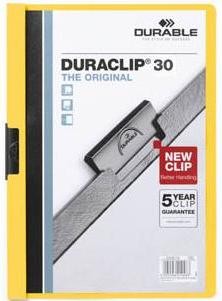 Clip-mappa Durable Duraclip 30 lapig sárga