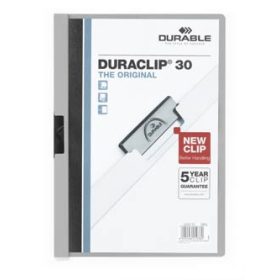 Clip-mappa Durable Duraclip 30 lapig szürke