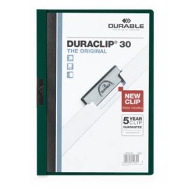 Clip-mappa Durable Duraclip 30 lapig sötétzöld