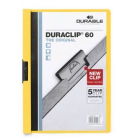 Clip-mappa Durable Duraclip 60 lapig sárga
