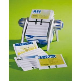   Névjegykártyatartó Durable Visifix Flip forgatható 400 db-os ezüst
