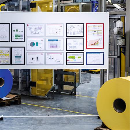 Infokeret, A4, mágneses, Durable Duraframe Magnetic, fekete (nem öntapadós) 1 db