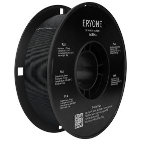   Eryone Standard PLA jet black 3D nyomtató Filament 1.75mm, 1kg/tekercs