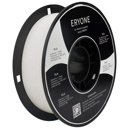 Eryone Standard PLA elefántcsont fehér (ivory white) 3D nyomtató Filament 1.75mm, 1kg/tekercs