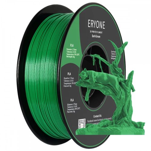 Eryone Standard PLA sötétzöld (dark green) 3D nyomtató Filament 1.75mm, 1kg/tekercs