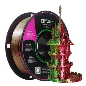   Eryone Silk PLA Dual Color selyemfényű piros és zöld (red & green) 3D nyomtató Filament 1.75mm, 1kg/tekercs