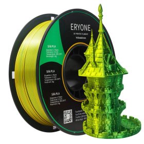   Eryone Silk PLA Dual Color selyemfényű sárga és zöld (yellow & green) 3D nyomtató Filament 1.75mm, 1kg/tekercs