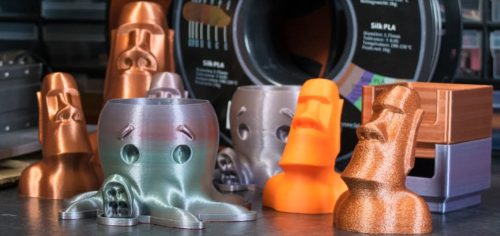 Eryone Silk PLA Dual Color selyemfényű sárga és zöld (yellow & green) 3D nyomtató Filament 1.75mm, 1kg/tekercs