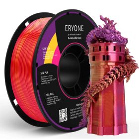   Eryone Silk PLA Triple Color selyemfényű piros, lila és arany (red & purple & gold) háromszínű 3D nyomtató Filament 1.75mm, 1kg/tekercs