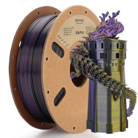   Eryone Silk PLA Triple Color selyemfényű fekete, arany és lila (black & gold & purple) háromszínű 3D nyomtató Filament 1.75mm, 1kg/tekercs