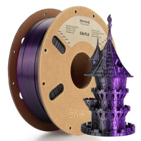   Eryone Silk PLA Dual Color selyemfényű fekete és lila (black & purple) 3D nyomtató Filament 1.75mm, 1kg/tekercs