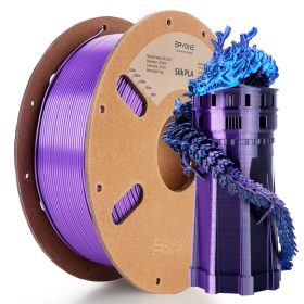   Eryone Silk PLA Triple Color selyemfényű fekete, kék és lila (black & blue & purple) háromszínű 3D nyomtató Filament 1.75mm, 1kg/tekercs