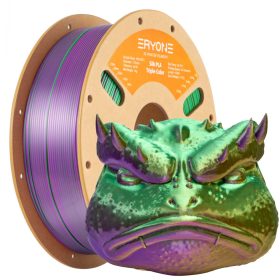  Eryone Silk PLA Triple Color selyemfényű arany, zöld és lila (gold & green & purple) háromszínű 3D nyomtató Filament 1.75mm, 1kg/tekercs