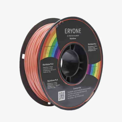Eryone Rainbow Classic PLA szivárvány színű 3D nyomtató Filament 1.75mm, 1kg/tekercs