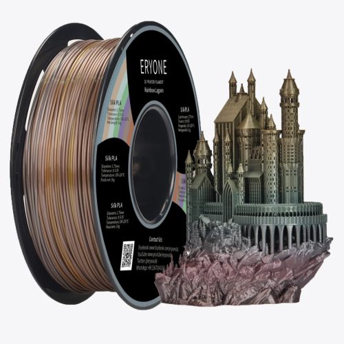 Eryone Rainbow Lagoon PLA szivárvány színű 3D nyomtató Filament 1.75mm, 1kg/tekercs