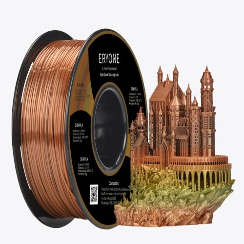 Eryone Rainbow Steampunk PLA szivárvány színű 3D nyomtató Filament 1.75mm, 1kg/tekercs