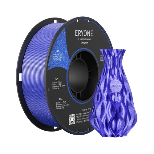 Eryone Galaxy PLA csillám kék (galaxy blue) 3D nyomtató Filament 1.75mm, 1kg/tekercs