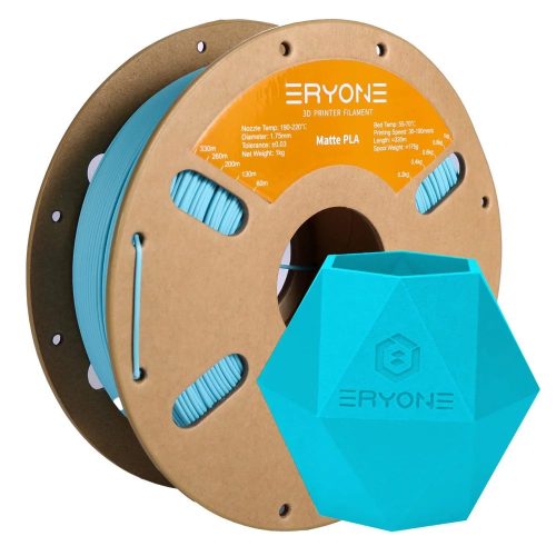 Eryone Matte PLA matt vízkék (aqua blue) 3D nyomtató Filament 1.75mm, 1kg/tekercs