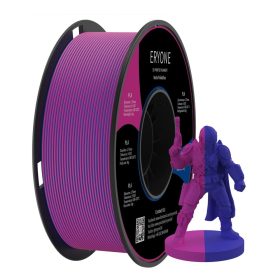   Eryone Matte PLA Dual-Color matt pink és kék (pink & blue) 3D nyomtató filament 1.75mm, 1kg/tekercs