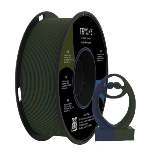 Eryone Matte PLA Dual-Color matt tengerészkék és olajzöld (navy blue & olive green) 3D nyomtató filament 1.75mm, 1kg/tekercs