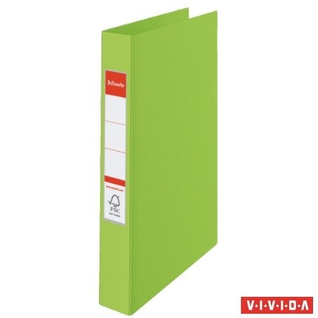 Gyűrűs könyv, 2 gyűrű, 42 mm, A4, PP/PP, Esselte Standard, Vivida zöld (14453)