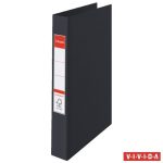   Gyűrűs könyv, 2 gyűrű, 42 mm, A4, PP/PP, Esselte Standard, Vivida fekete (14454)