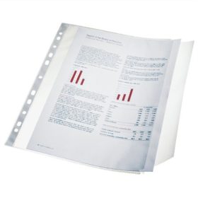   Genotherm, lefűzhető, A4, 100 mikron, narancsos felület, behajtható füllel, Esselte 10db/csomag (17939)