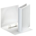   Gyűrűs könyv, panorámás, 2 gyűrű, D alakú, 46 mm, A5, PP, Esselte, fehér (46571)