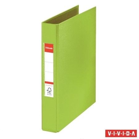 Gyűrűs könyv, 2 gyűrű, 42 mm, A5, PP/PP, Esselte Standard, Vivida zöld (47686)