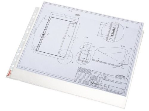 Genotherm, lefűzhető, A3, 75 mikron, narancsos felület, fekvő, Esselte 50 db/csomag (55230)