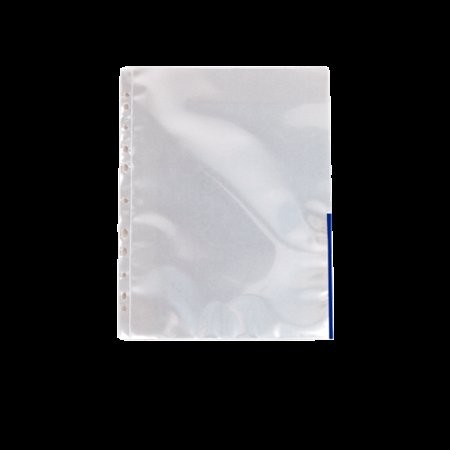 Genotherm, lefűzhető, felül/oldalt félig nyitott, A4, 105 mikron, víztiszta, Esselte, kék 100db/csomag (55365)