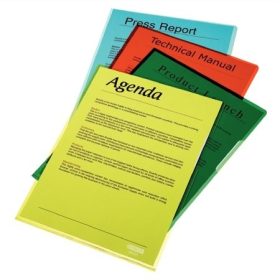   Genotherm, L, A4, 150 mikron, víztiszta felület, Esselte Luxus, sárga 25db/csomag (55431)