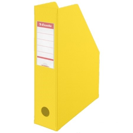 Iratpapucs, PVC/karton, 70 mm, összehajtható, Esselte, Vivida sárga (56001)