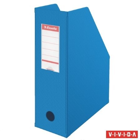 Iratpapucs, PVC/karton, 100 mm, összehajtható, Esselte, Vivida kék (56075)