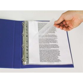   Genotherm, felül és a belső oldalon nyitott, lefűzhető, A4, 115 mikron, narancsos felület, Esselte 100db/csomag (56193)