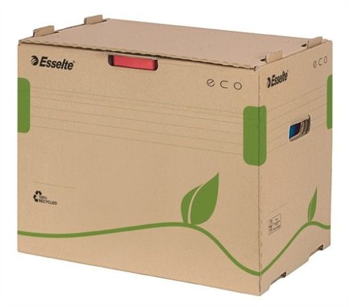 Archiváló konténer, újrahasznosított karton, iratrendezőnek, Esselte Eco, barna (623920)
