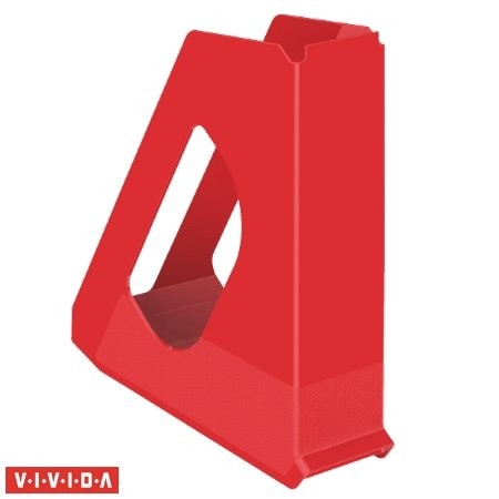 Iratpapucs, műanyag, 68 mm, Esselte Europost, Vivida piros (623935)