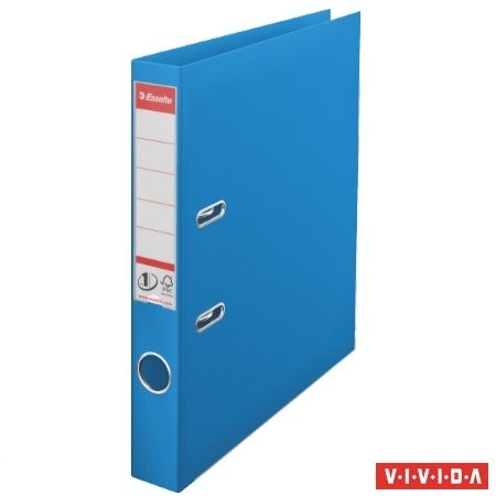 Iratrendező, 50 mm, A4, PP/PP, élvédő sínnel, Esselte Standard, Vivida kék (624071)
