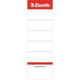   Cserecímke, iratrendezőhöz, kétoldalas, 50x158 mm, Esselte, fehér 10db/csomag (810801)